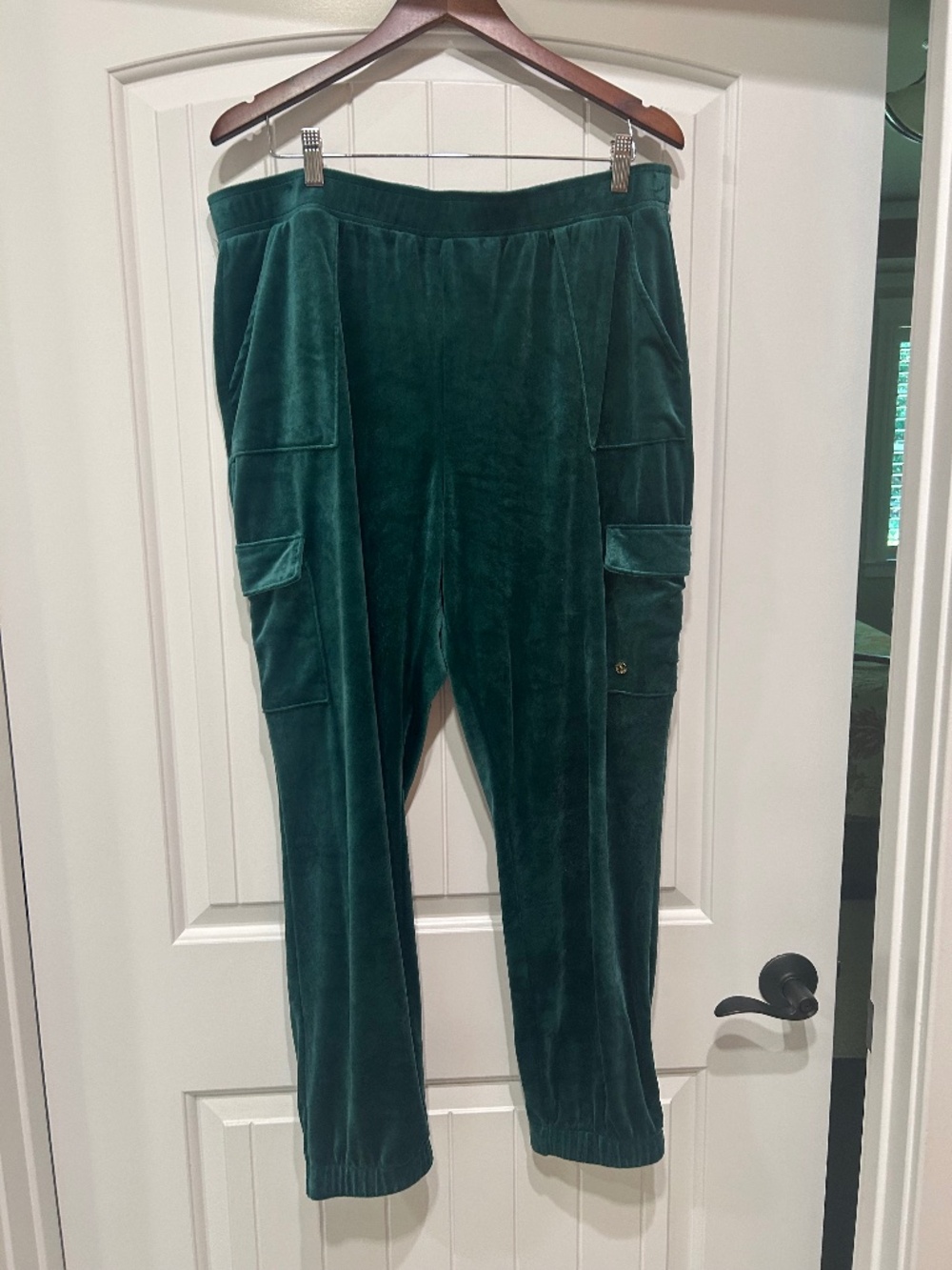 Lilly Pulitzer Eva Velour Pants, Size XL, $35, Original $138